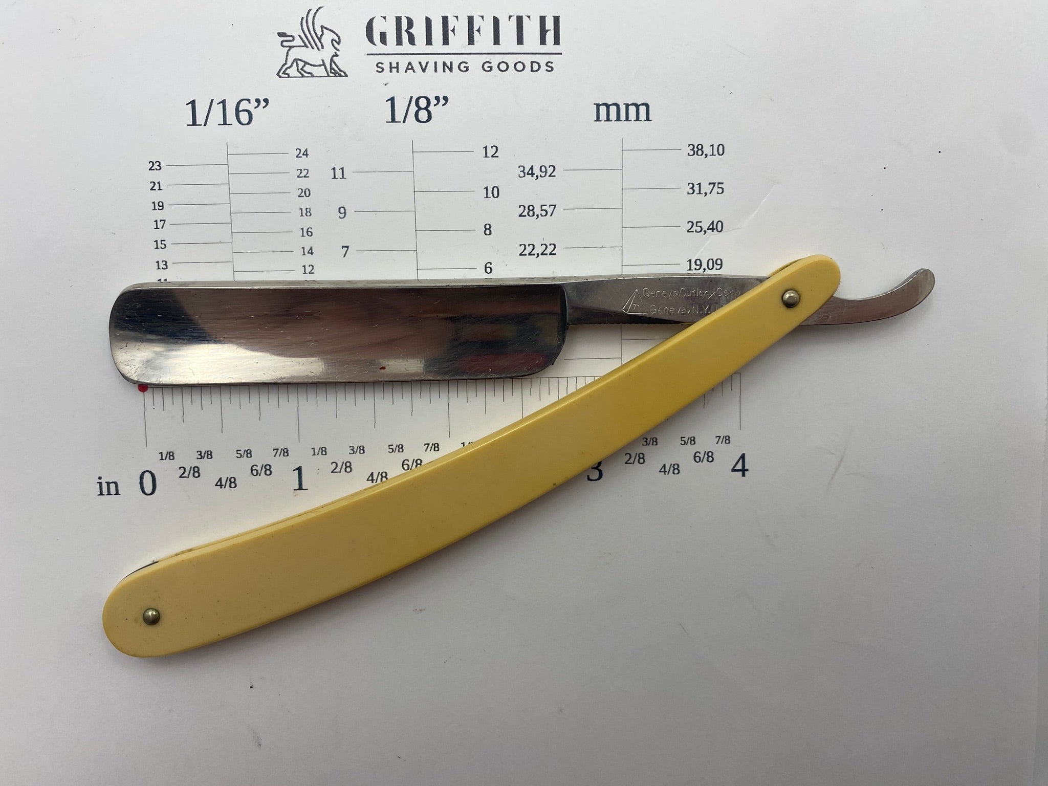 Vintage Geneva Cutlery American Razor for Restoration