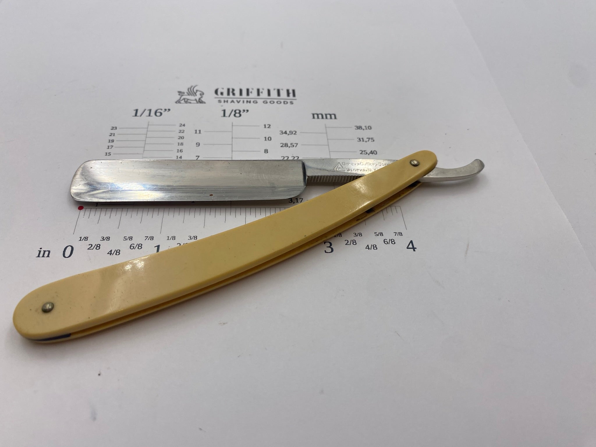 Vintage Geneva Cutlery American Razor for Restoration