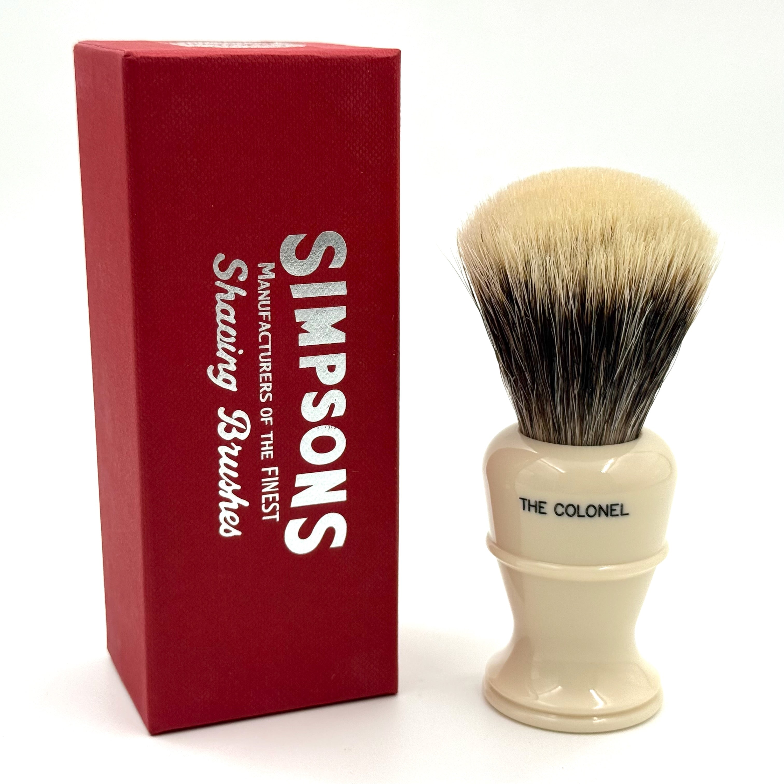 Limited Edition Simpsons Colonel X2L Manchurian Badger Shaving Brush - Ivory