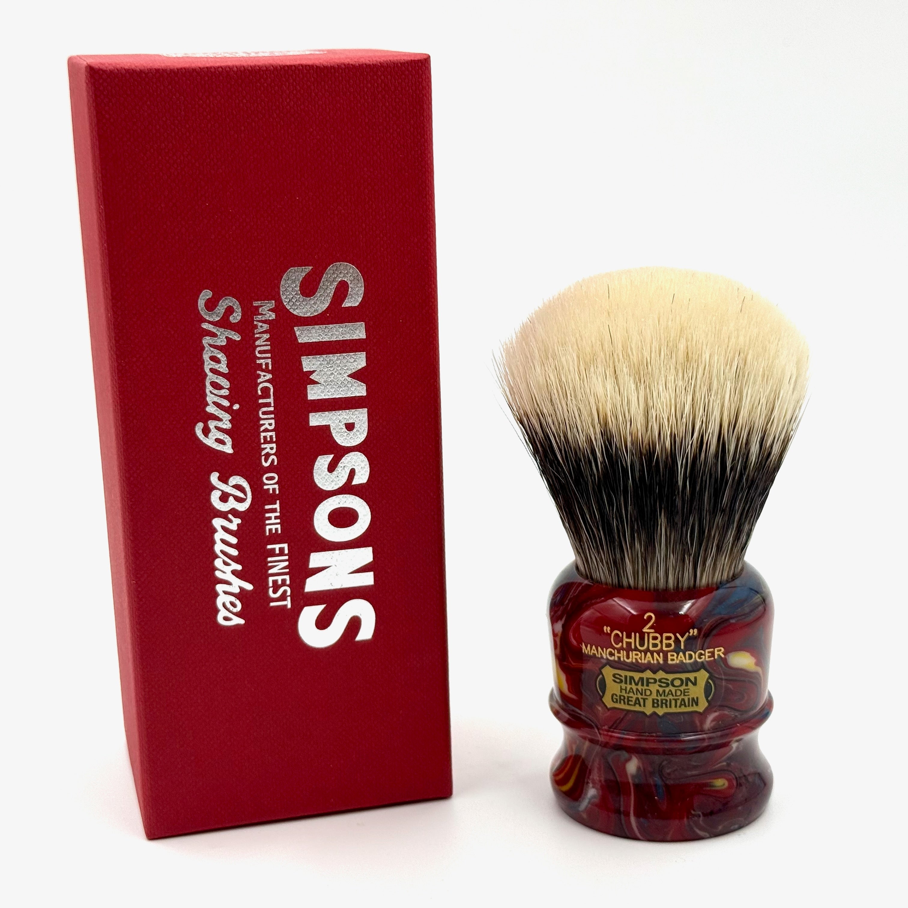 Limited Edition Simpson Chubby CH2 Manchurian Badger Shaving Brush - Triton