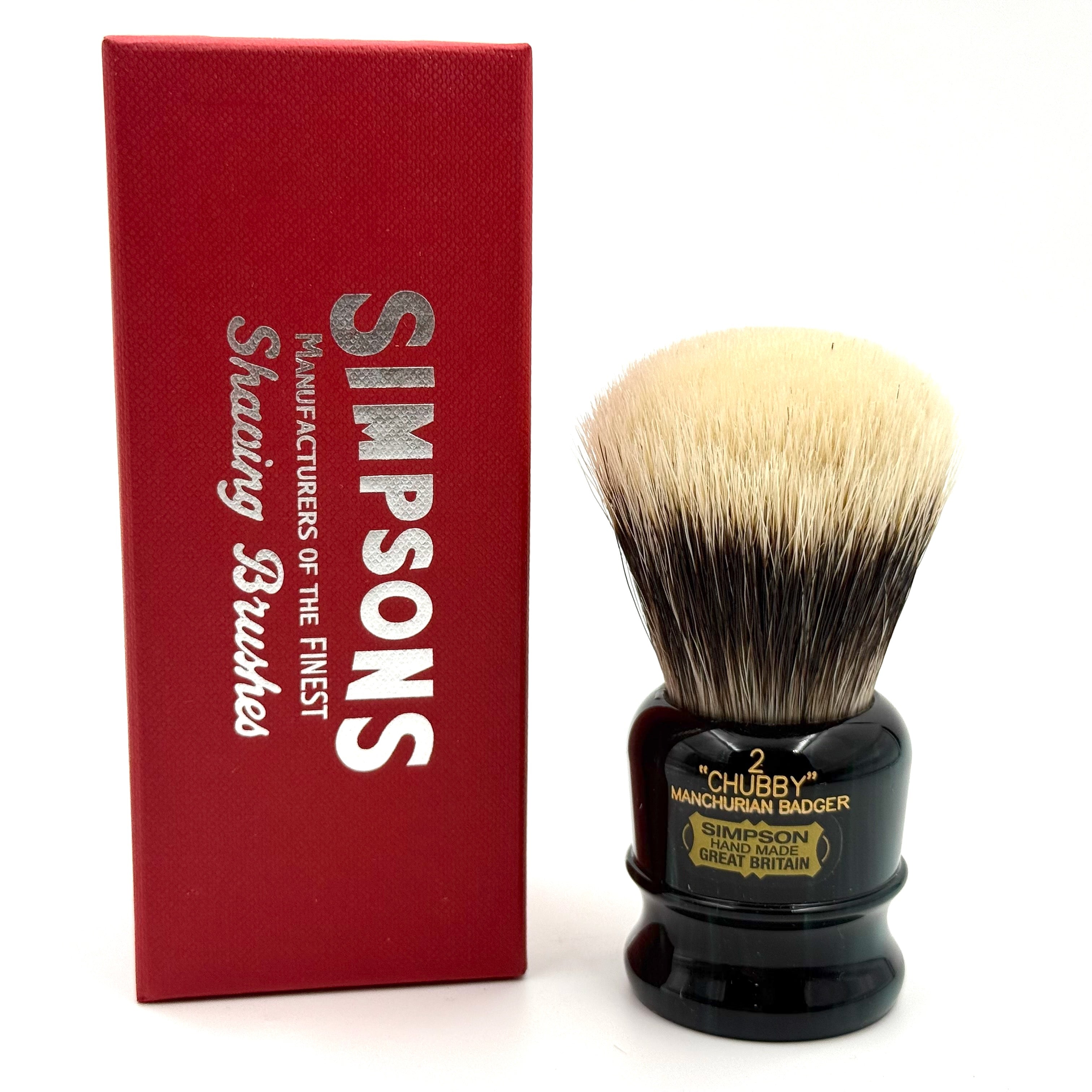 Limited Edition Simpson Chubby CH2 Manchurian Badger Shaving Brush - Emerald