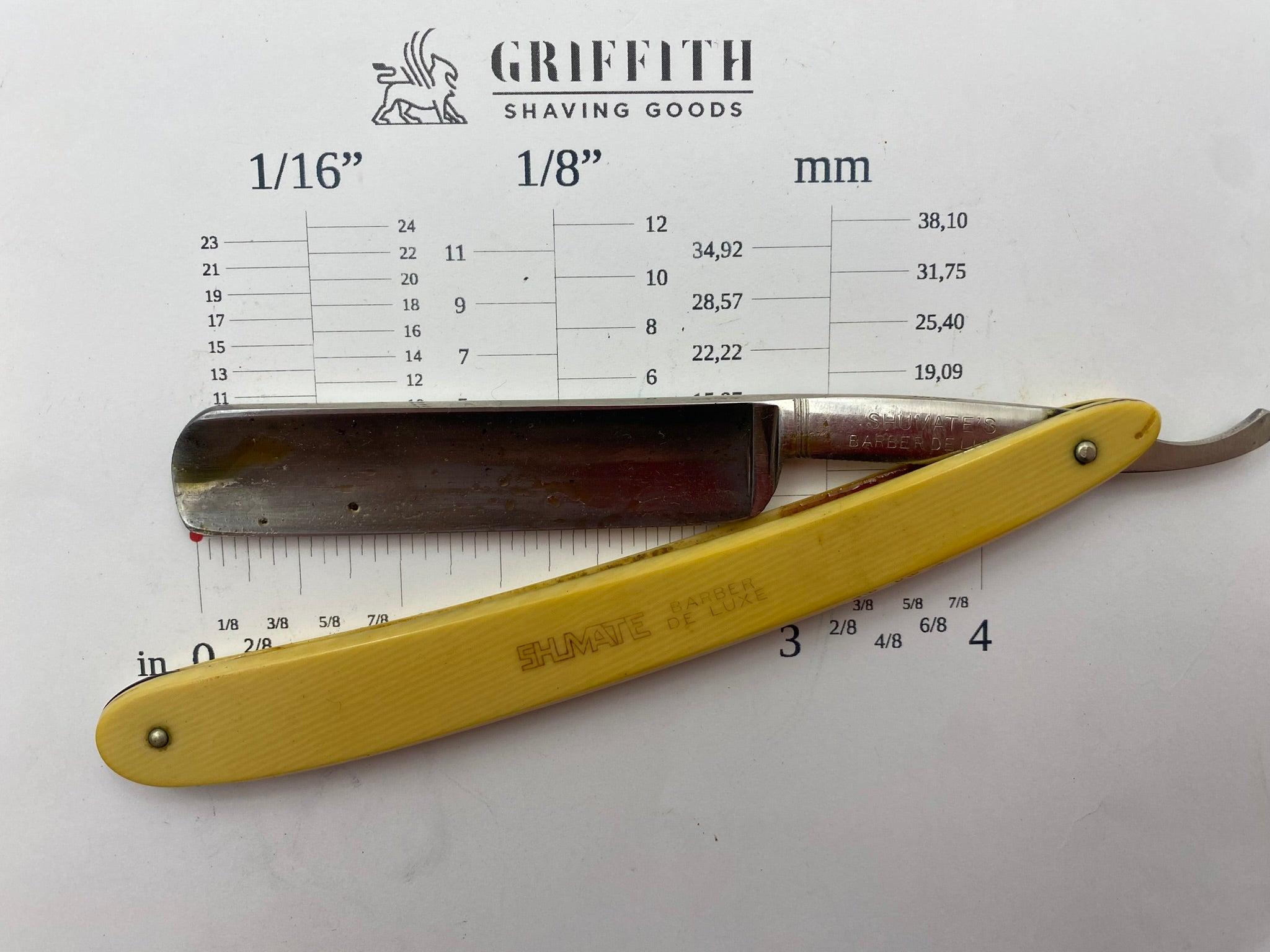 Vintage Shumate Barber De Luxe American Razor for Restoration