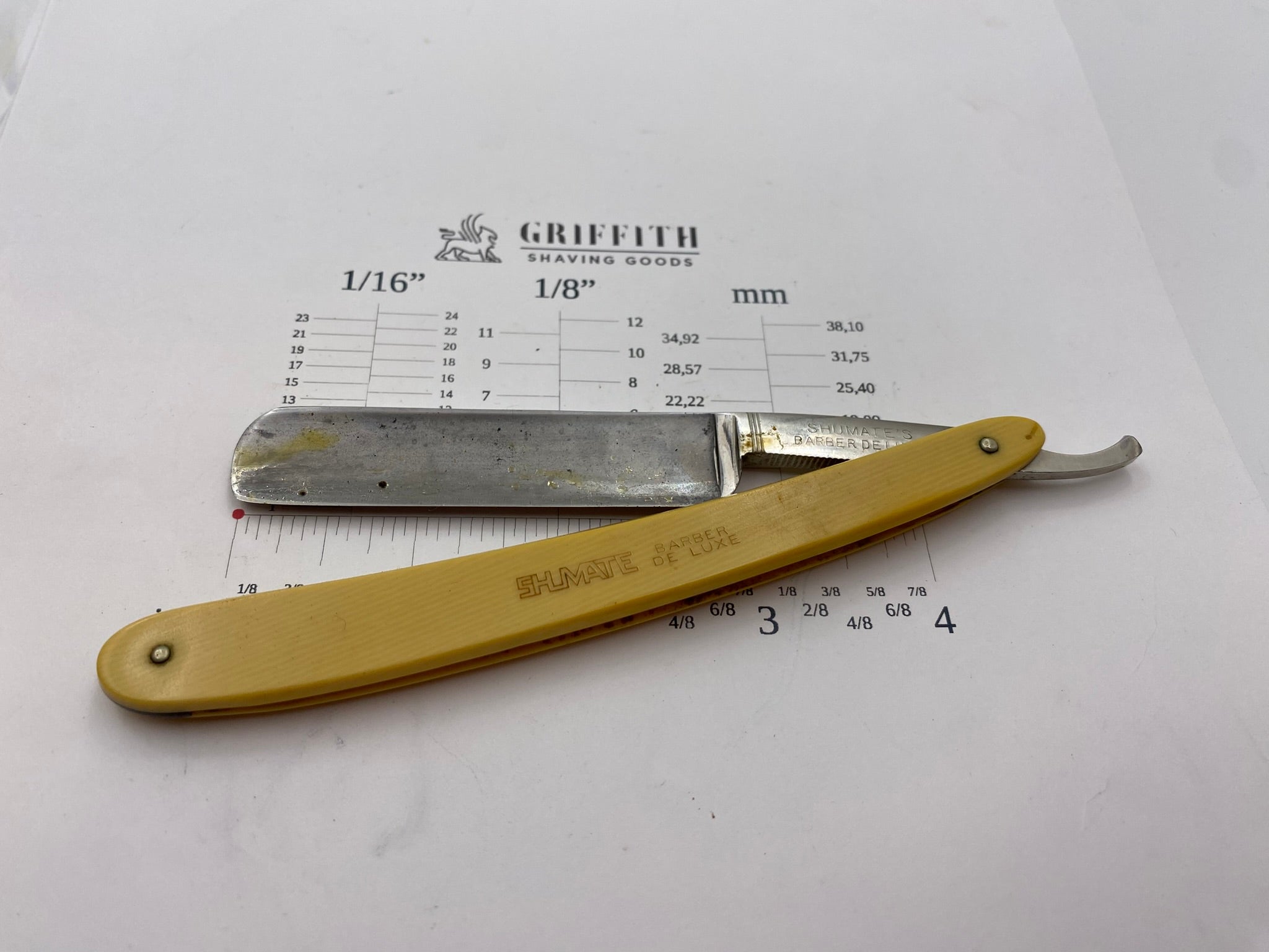 Vintage Shumate Barber De Luxe American Razor for Restoration