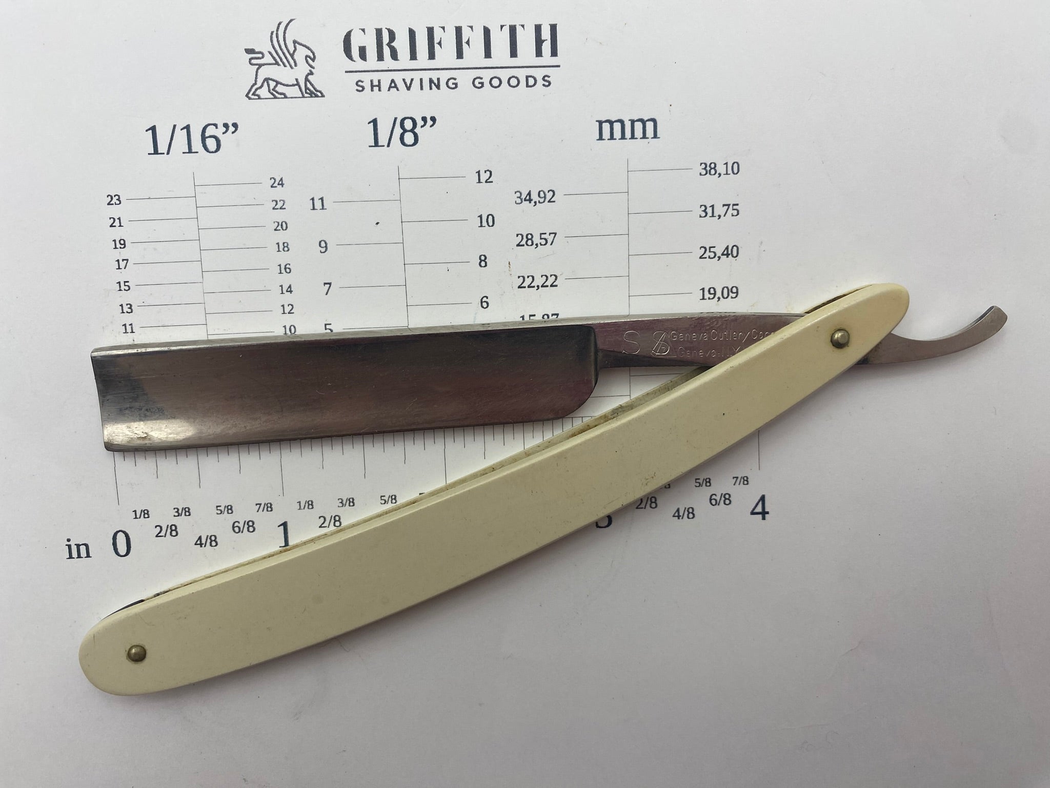 Vintage Geneva Cutlery American Razor for Restoration