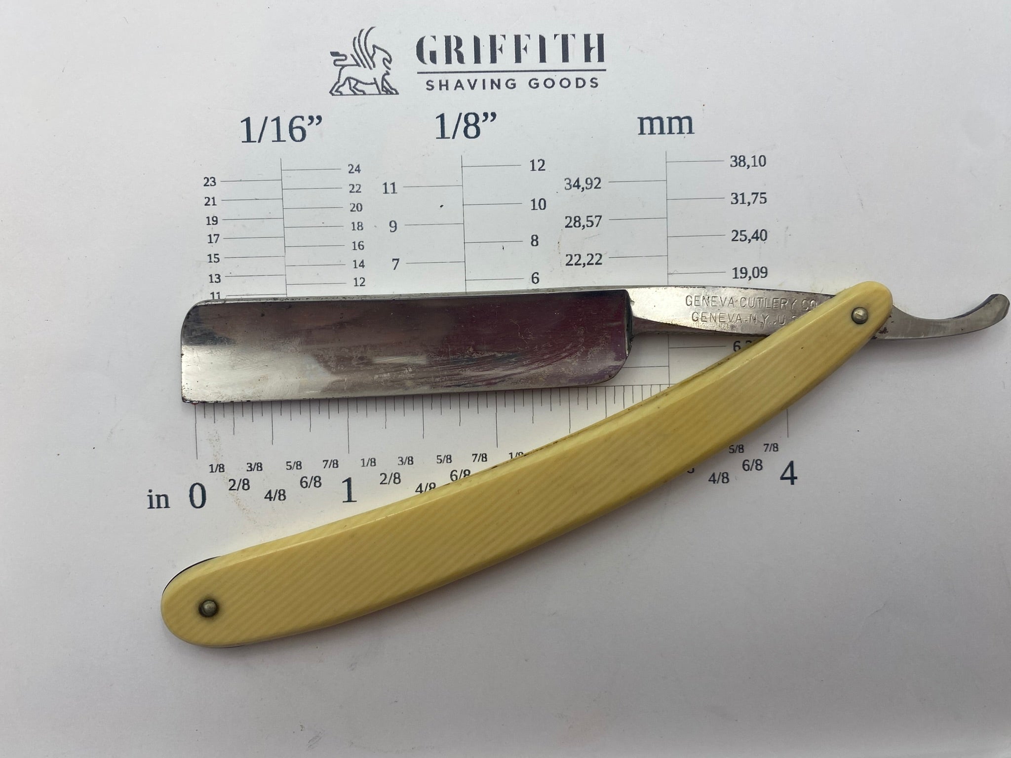 Vintage Geneva Cutlery American Razor for Restoration