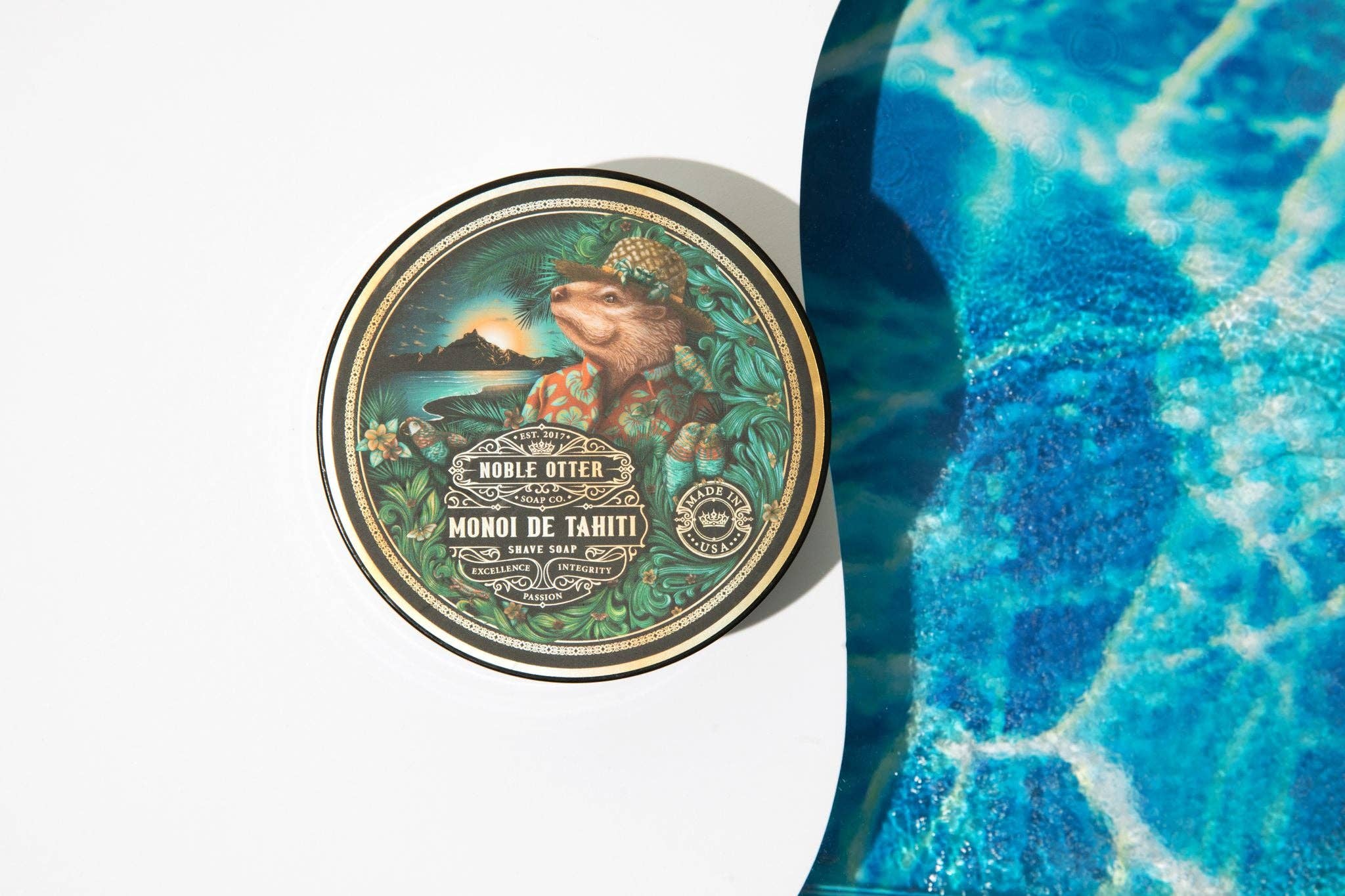 Noble Otter Soap Co. - Monoi de Tahiti Shave Soap