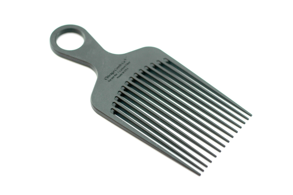 Chicago Comb Co. - Model No. 7 Carbon Fiber Pick Comb