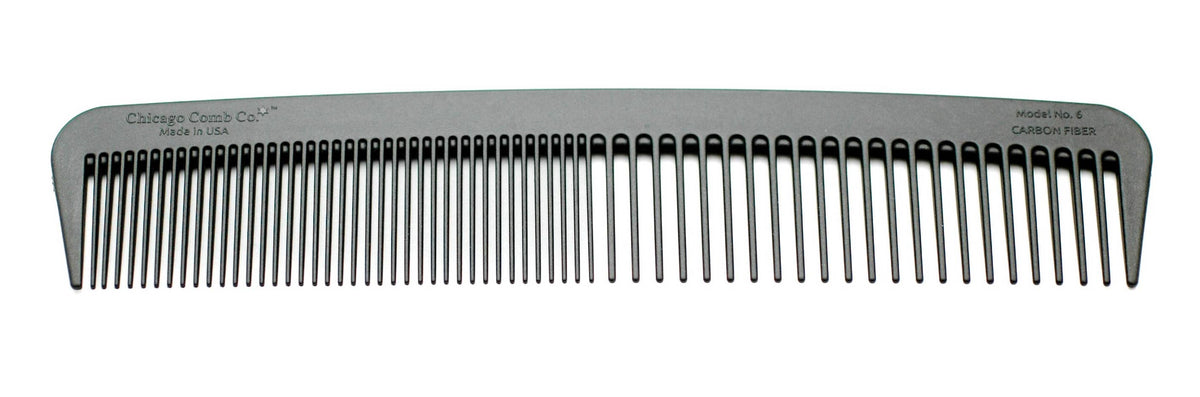 Chicago Comb Co. - Model No. 6 Carbon Fiber Comb