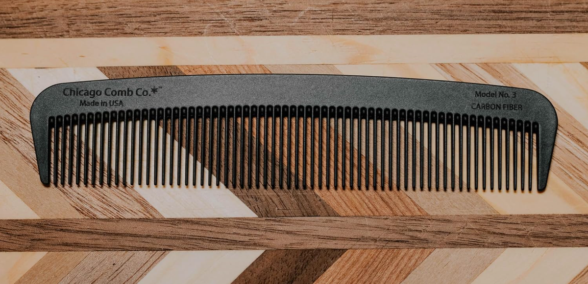 Chicago Comb Co. - Model No. 3 Carbon Fiber Comb