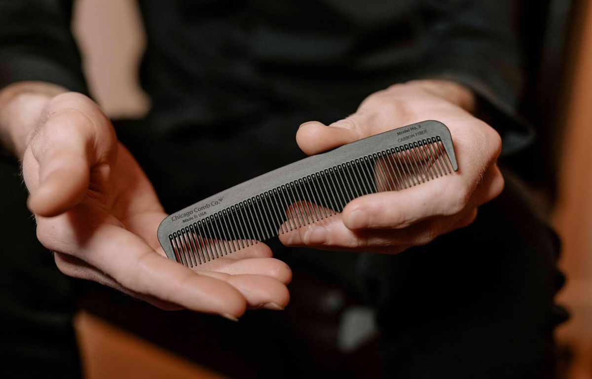 Chicago Comb Co. - Model No. 3 Carbon Fiber Comb