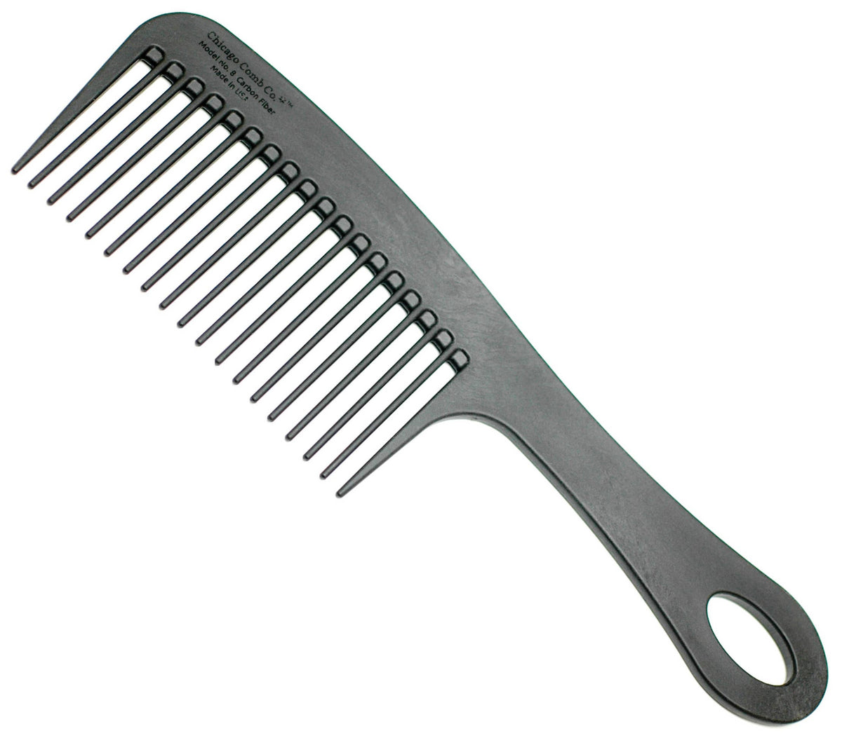 Chicago Comb Co. - Model No. 8 Carbon Fiber Comb