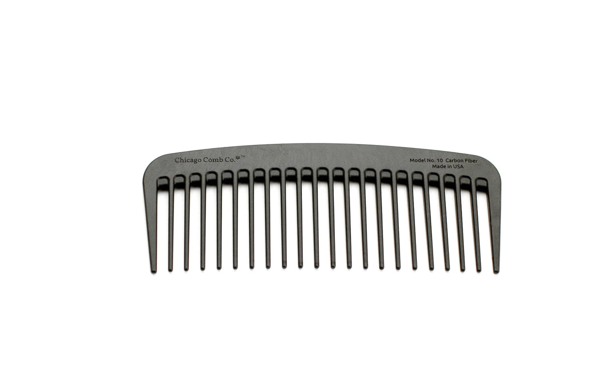 Chicago Comb Co. - Model No. 10 Carbon Fiber Comb