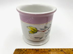 Antique Handpainted Floral Shaving Mug - Lovely And Great Condition