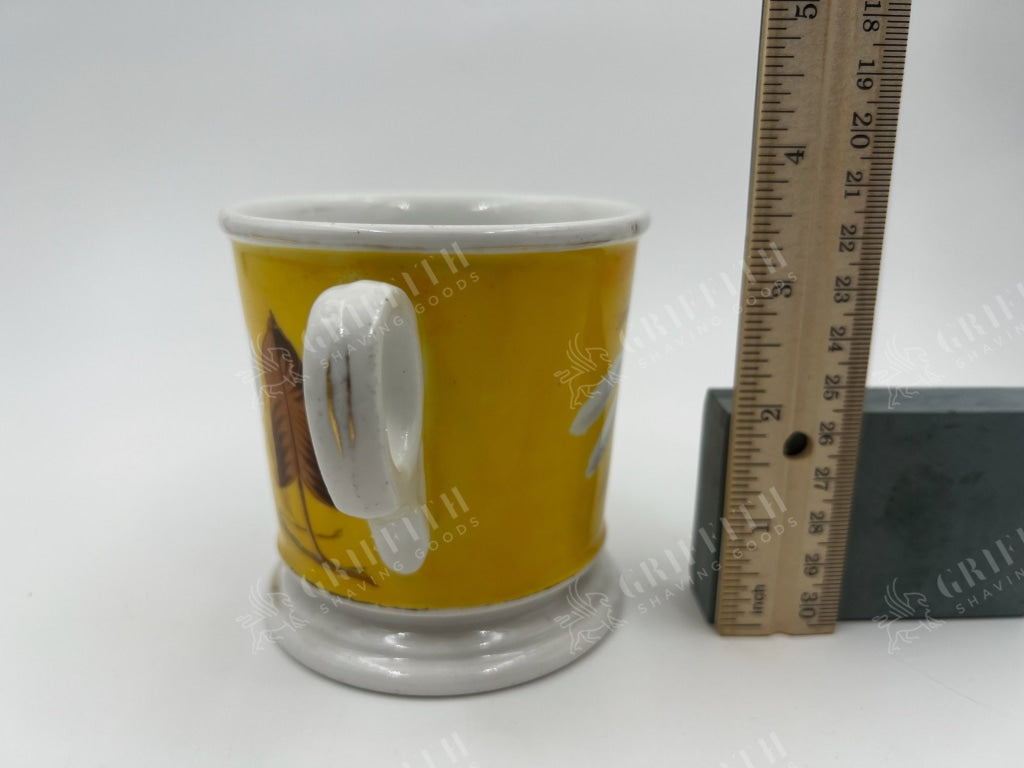 Antique Handpainted Personalized Shaving Mug - Lovely and Goodt Condition