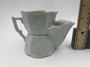 Antique Transferware Shaving Mug / Scuttle - Lovely And Good Condition
