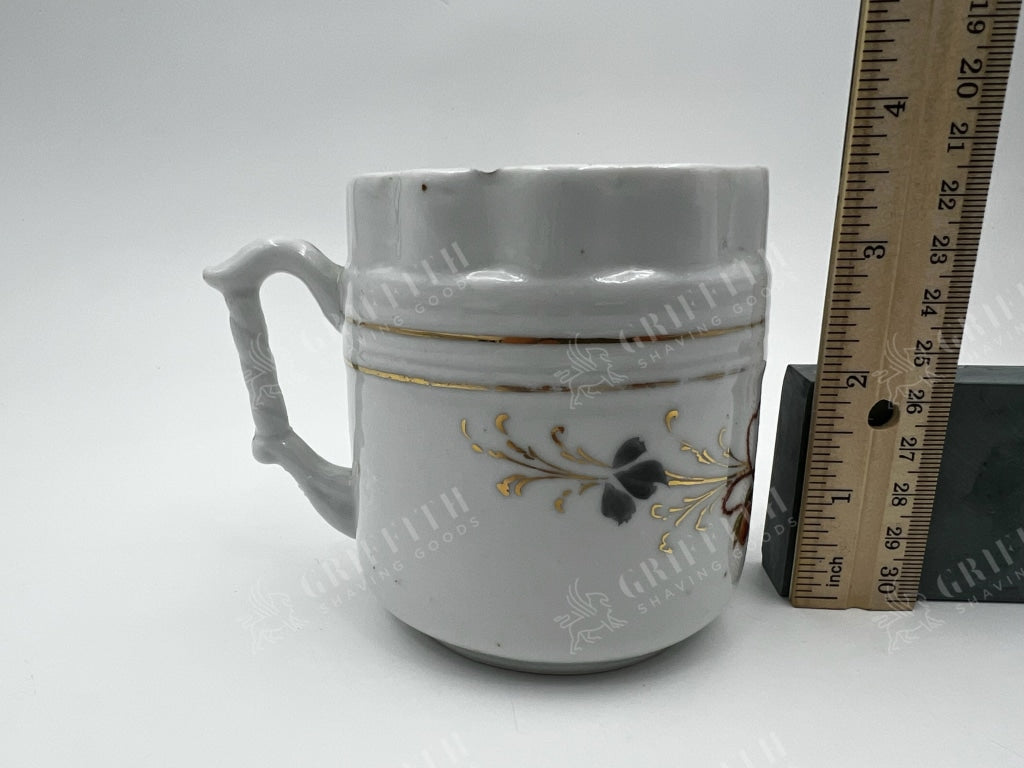 Antique Transferware Shaving Mug / Scuttle - Lovely and Good Condition