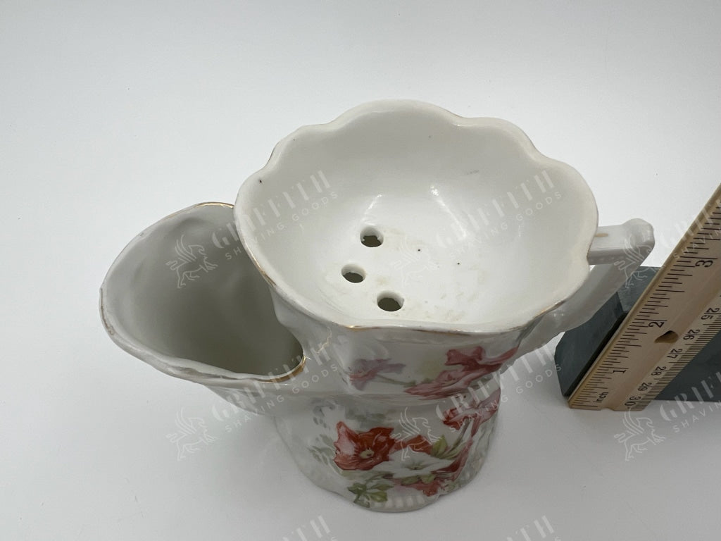 Antique Transferware Shaving Mug / Scuttle - Lovely And Good Condition