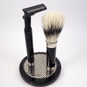 Arfa Vintage Nos Italian Shaving Set With Schick Ultra Razor Brush And Magnetic Stand