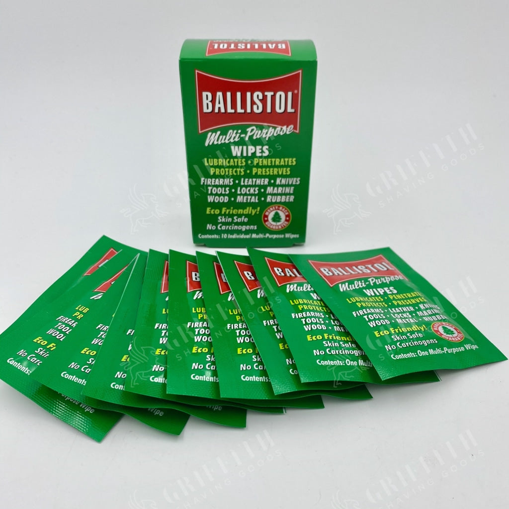 Ballistol Multi-Purpose Oil - Cleans, Lubricates & Protects - Wipes (10 Wipes per box)