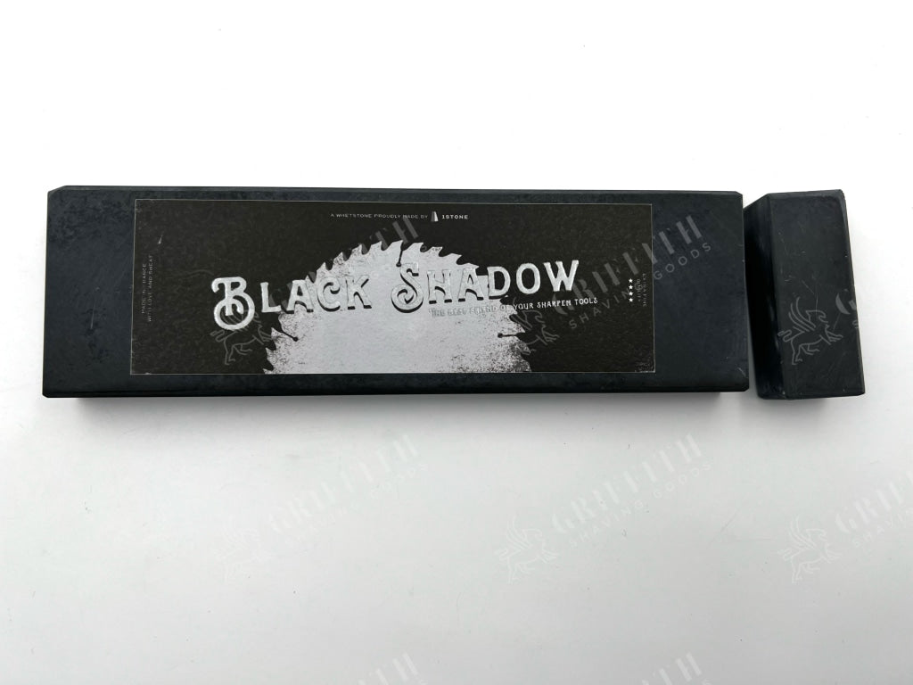 Black Shadow - 200x60mm (7.8x2.25") -French Fine Finishing Razor Hone Sharpening Stone with Slurry Stone