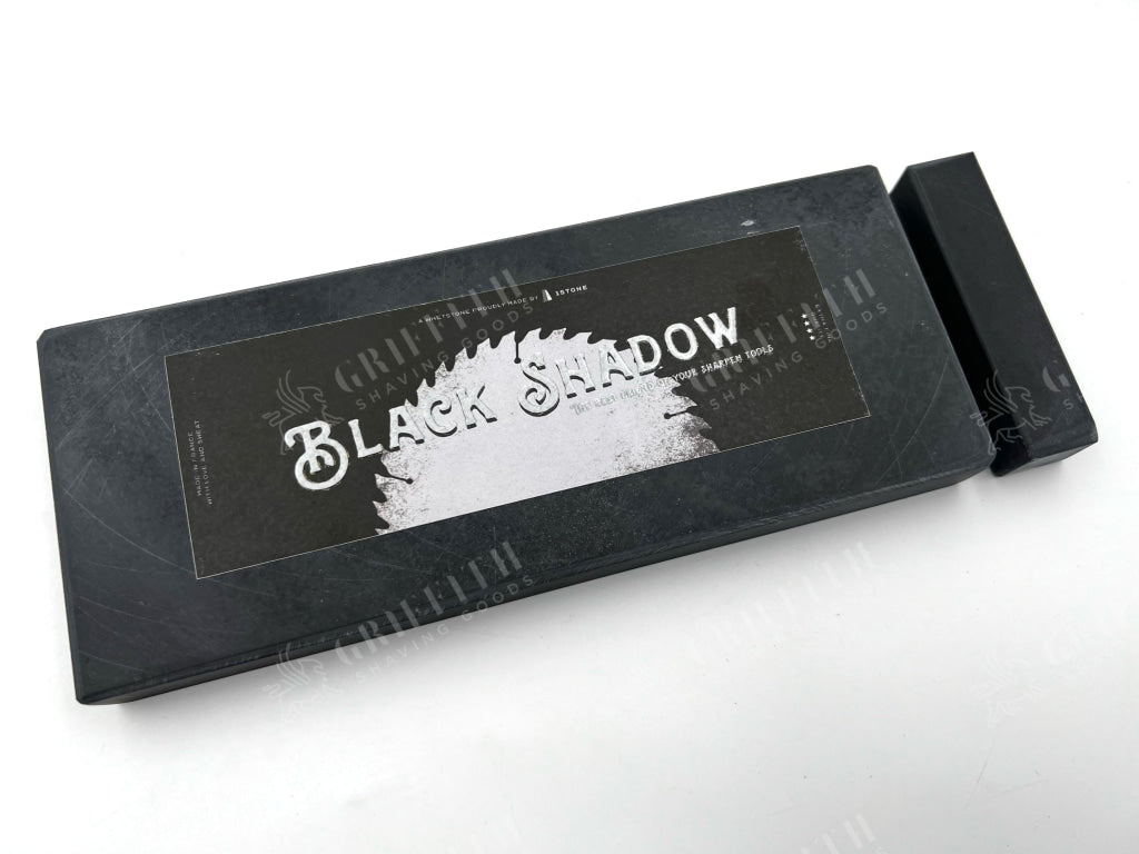 Black Shadow - 200x80mm (7.8x3.15") -French Fine Finishing Razor Hone Sharpening Stone with Slurry Stone
