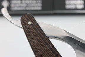Boker The Celebrated 6/8 Singing Full Hollow Blade With Wenge Scales Solingen Straight Razor