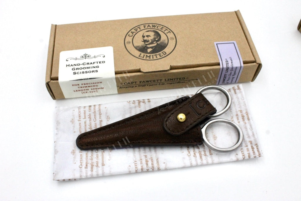 Captain Fawcetts Hand Crafted Grooming Scissor In Stainless Steel Matte Finish
