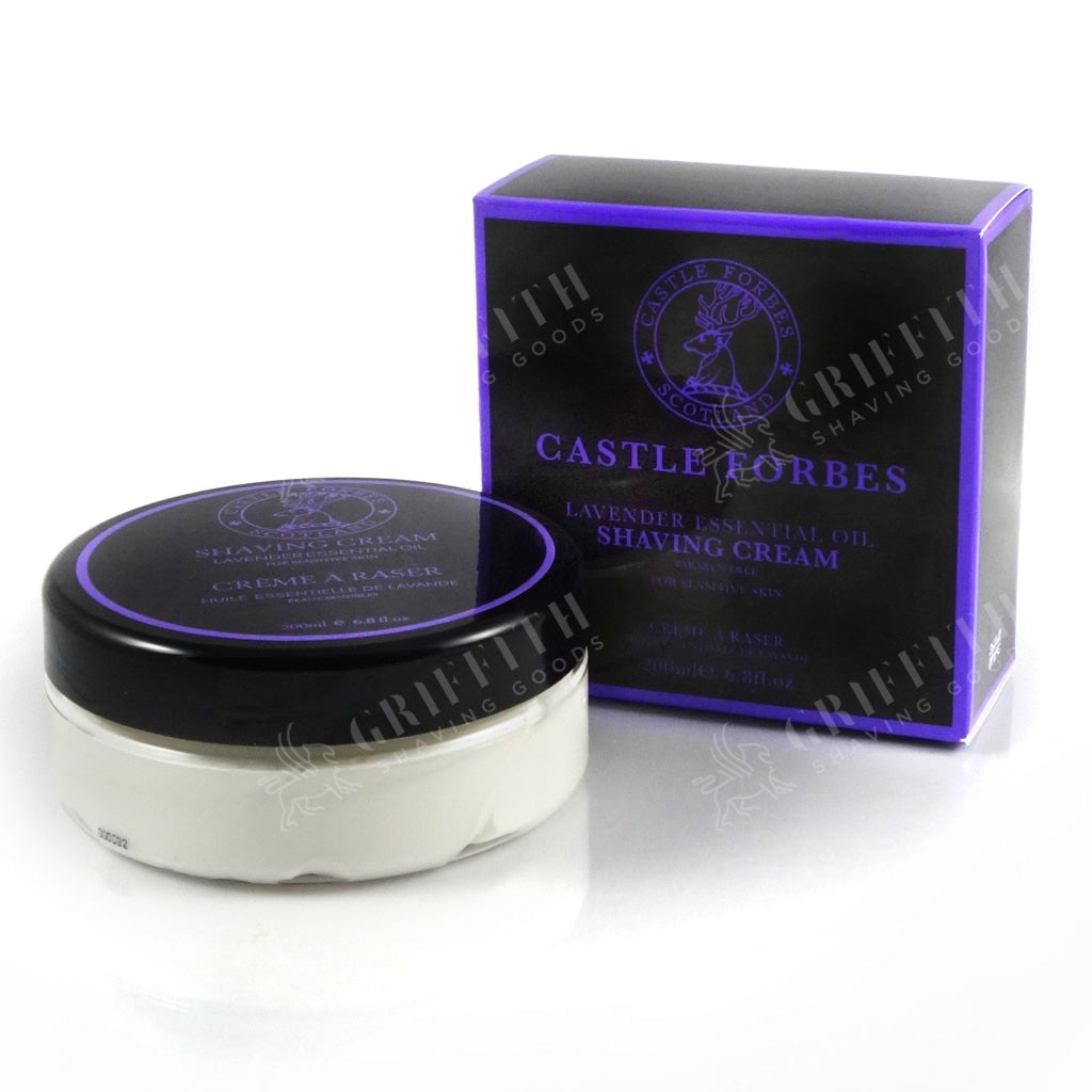 Castle Forbes Lavender Essential Oil Shaving Cream – 200ml (6.8oz)
