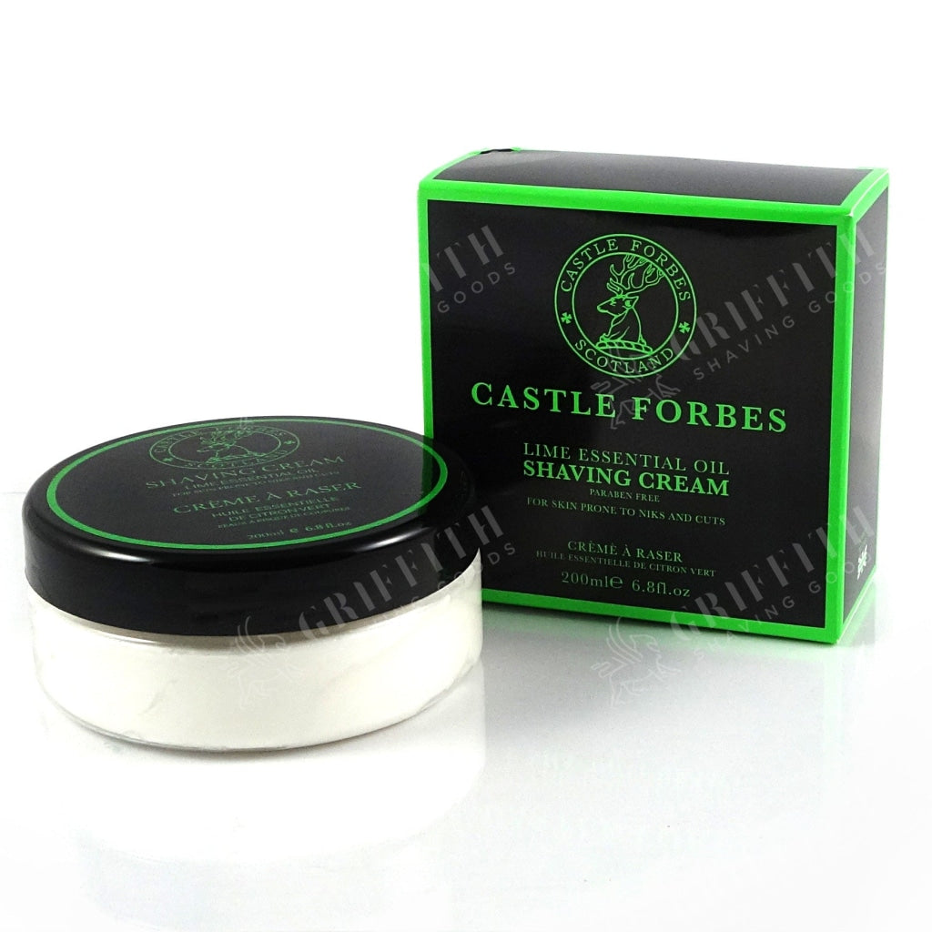 Castle Forbes Lime Essential Oil Shaving Cream – 200ml (6.8oz)