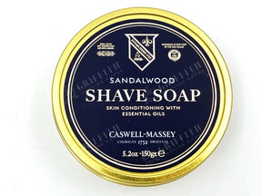 Caswell Massey Sandalwood Hot Pour Luxury Shave Soap Tin - 150G (5.3 Oz) Shaving Creams