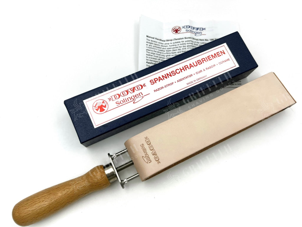 Dovo Tension Screw Cowhide Leather Paddle Strop