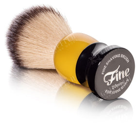 Fine Accoutrements Classic Synthetic Bristle Shaving Brush - Orange & Black
