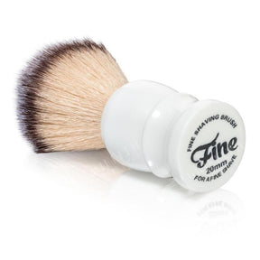 Fine Accoutrements Classic Synthetic Bristle Shaving Brush - White