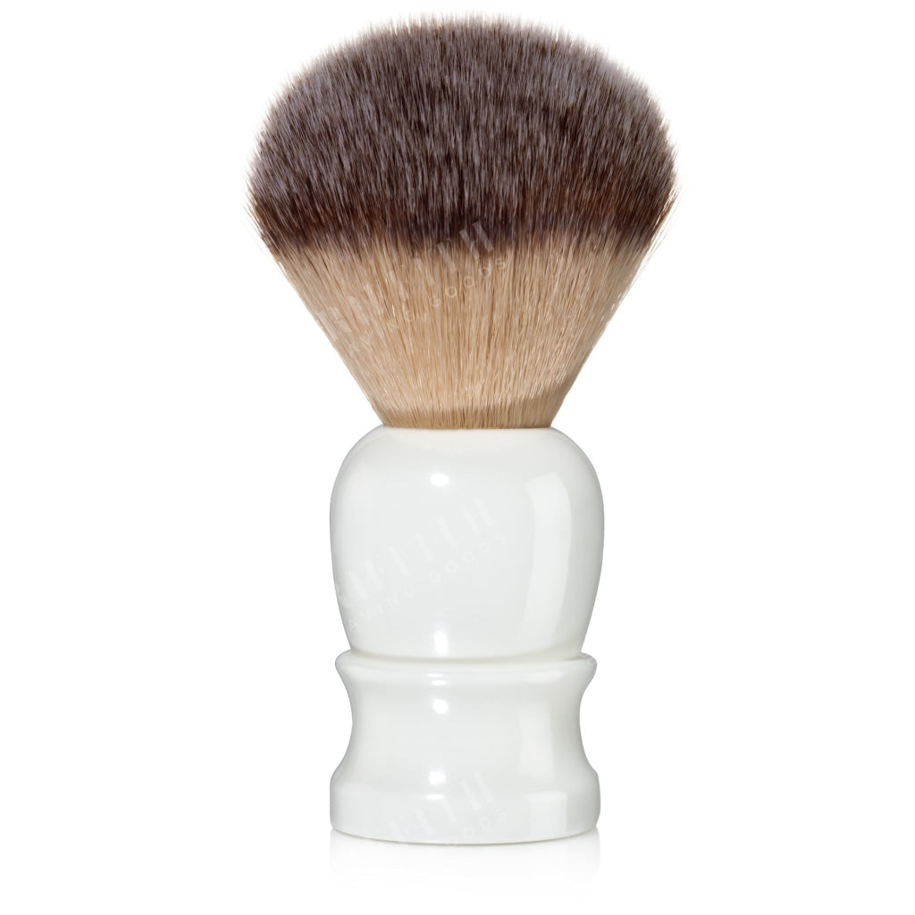 Fine Accoutrements Classic Synthetic Bristle Shaving Brush - White