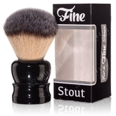 Fine Accoutrements Stout Synthetic Bristle Shaving Brush - Black
