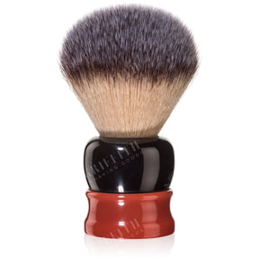 Fine Accoutrements Stout Synthetic Bristle Shaving Brush - Orange & Brown