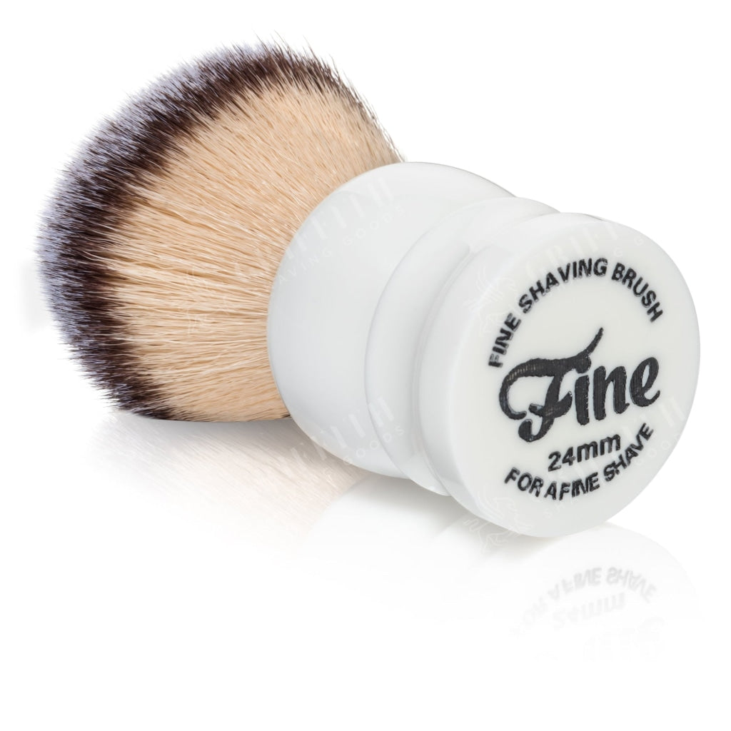 Fine Accoutrements Stout Synthetic Bristle Shaving Brush - White