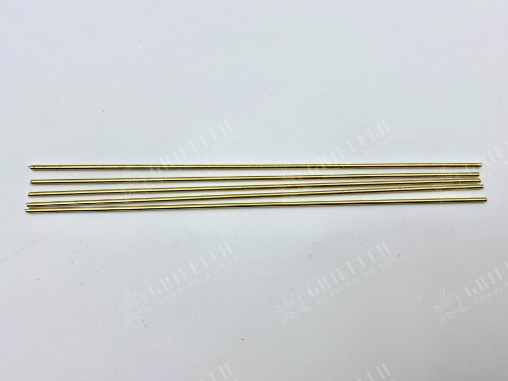 Straight Razor Pinning Rod - 1/16in. Diameter x 6in. length - Brass