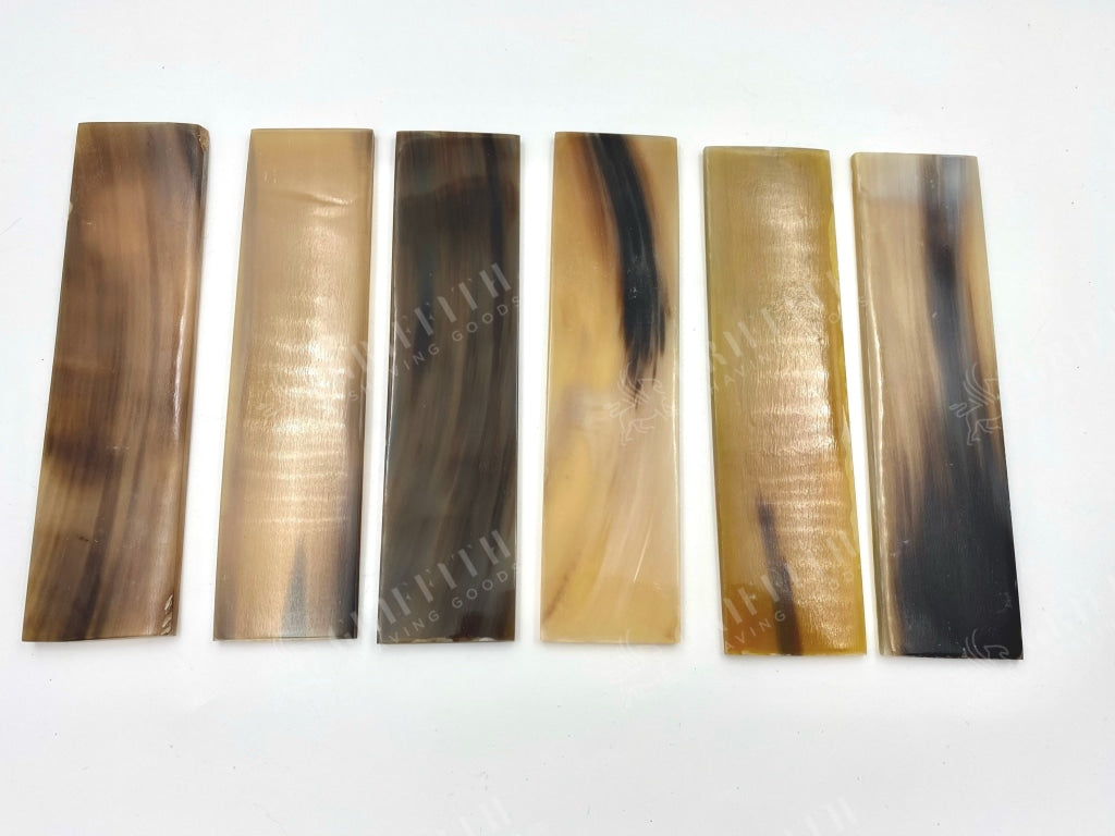 Straight Razor Scale Plate/Blank 160mm x 40mm x 4mm - Light Brown/Blonde Buffalo Horn