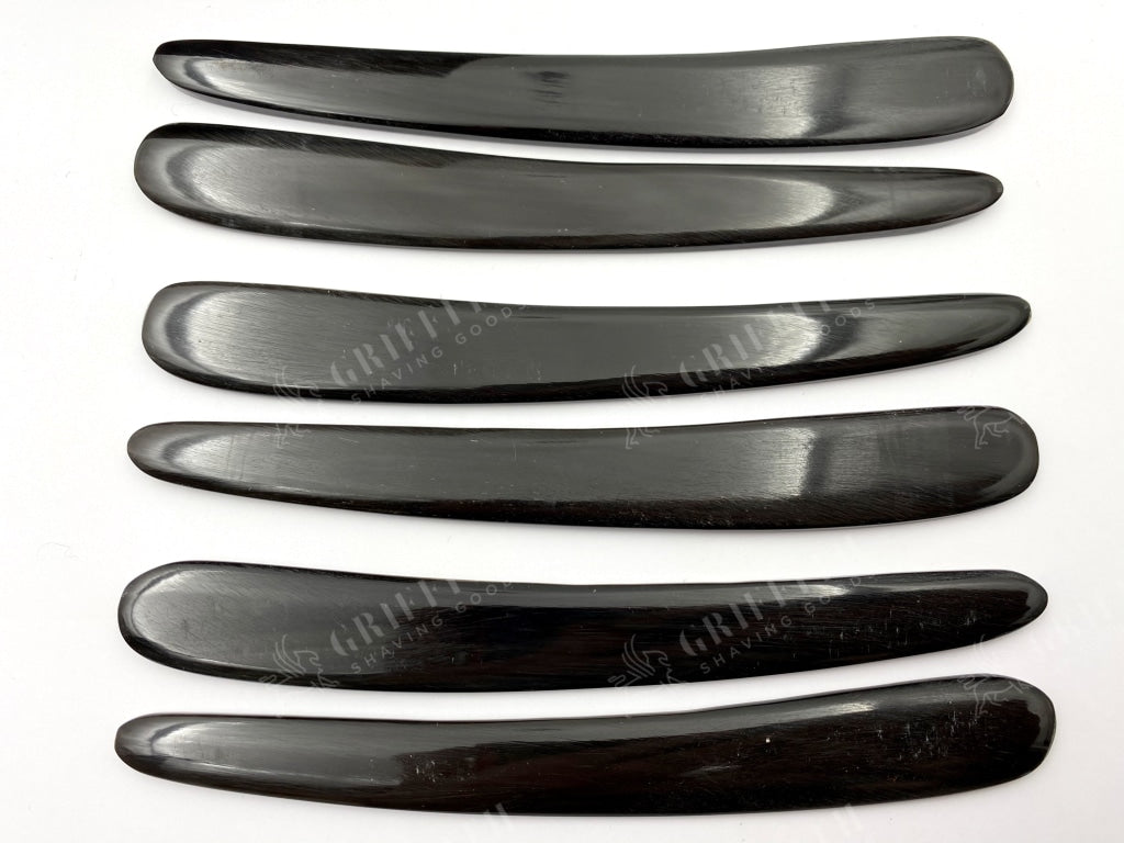 Straight Razor Scales for 5/8-6/8 blades - Black Buffalo Horn - One Pair/Set