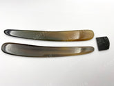 Straight Razor Scales For 5/8-6/8 Blades - Light Brown/blonde Buffalo Horn One Pair/set
