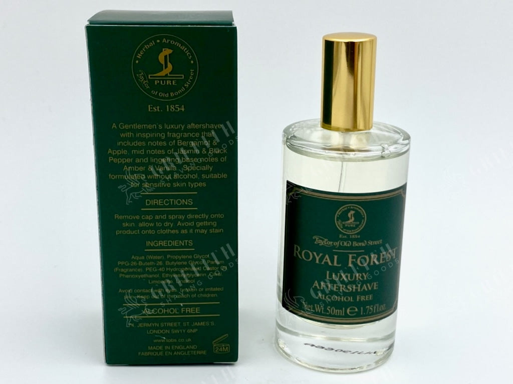 Taylor Of Old Bond Street Royal Forest Alcohol Free Aftershave Lotion For Sensitive Skin- 50Ml (1.75