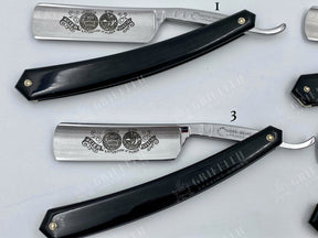 Thiers Issard 6/8 Medaille Dor Alger Etch - Black Horn Scales Singing Straight Razor