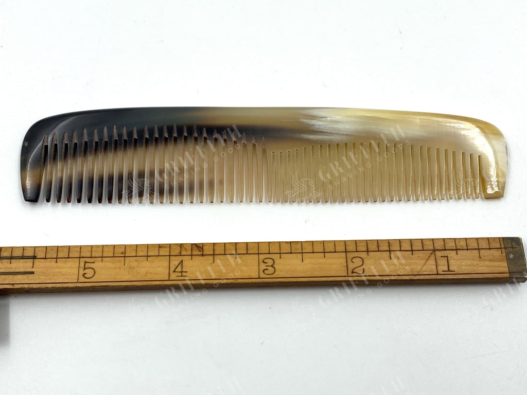 Traditional Genuine Ox Horn Comb No.1 - 6 Inch Pocket Size