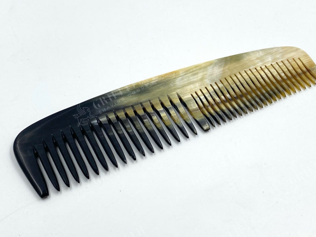 Traditional Genuine Ox Horn Comb No.3 - 7.25 inch Wide Dresser size