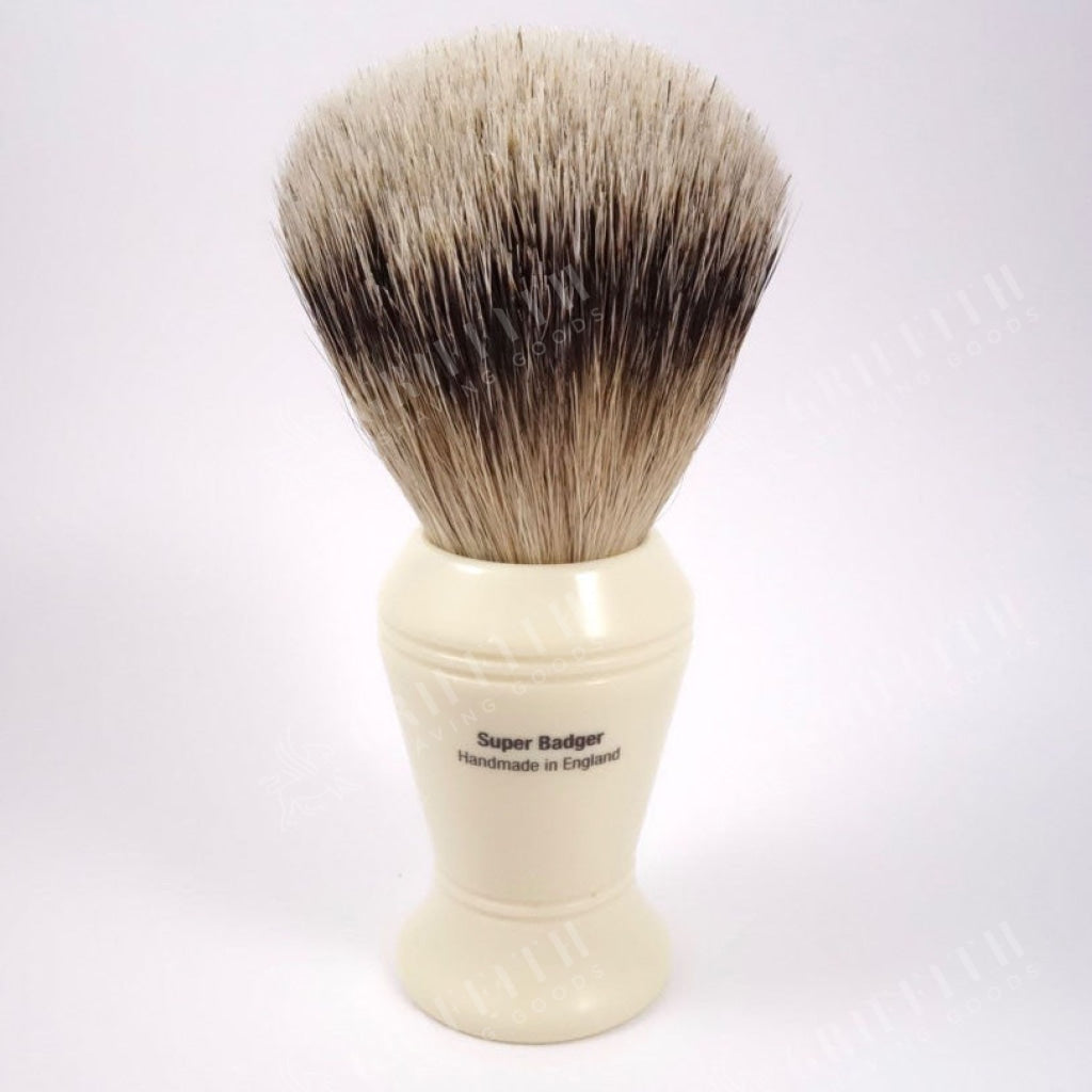 Vulfix No. 377 Lathe Turned Super Badger Shaving Brush Simpson Brushes